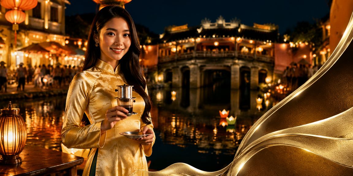Phụ nữ mặc áo dài đăng ký tài khoản tại Hội An